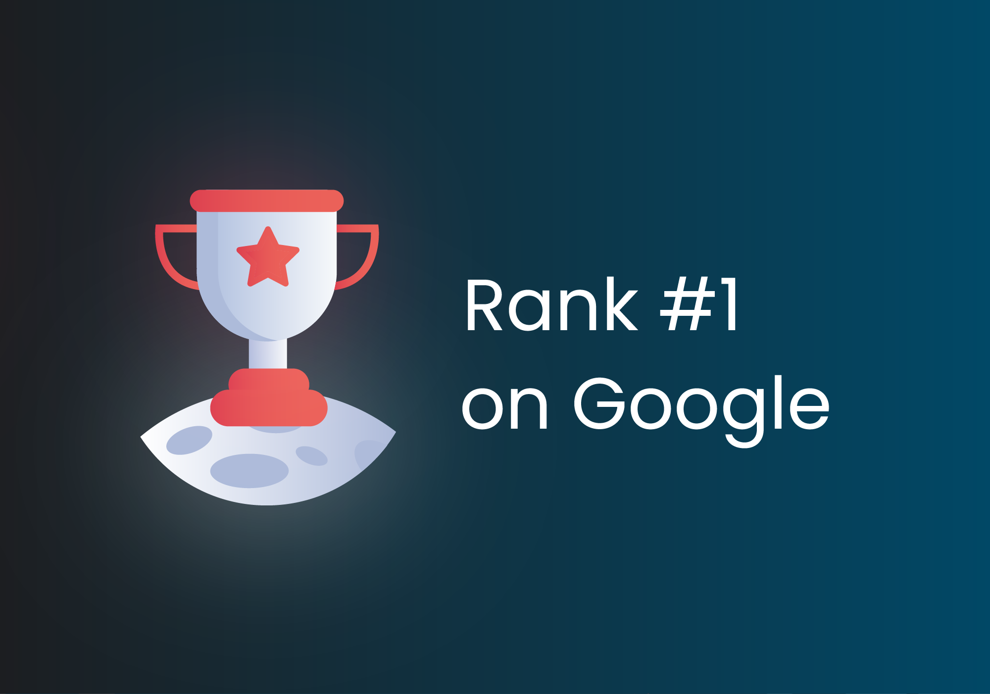 Trophy for ranking #1 on Google 