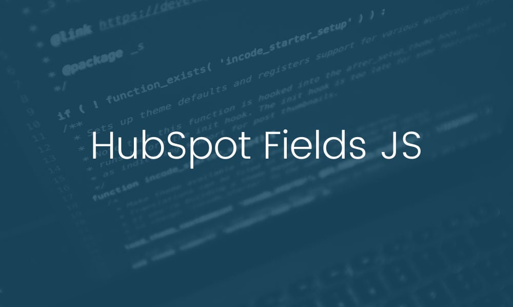 hubspot fields js