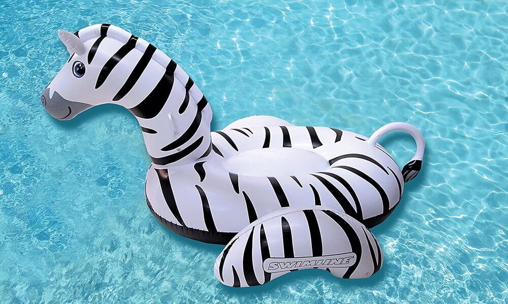 zebra pool float